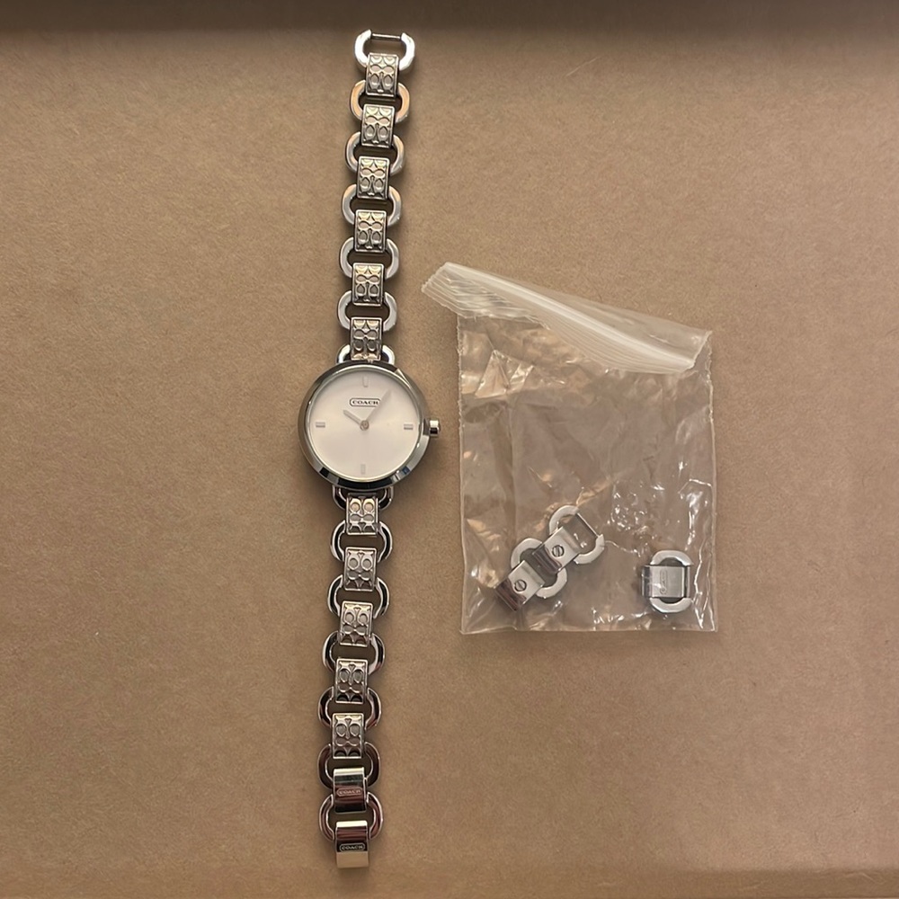 Coach stainless steel watch